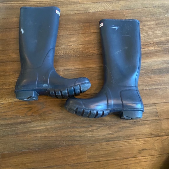 Hunter Original Tall Rain Boot Size 10 Navy - Picture 2 of 8